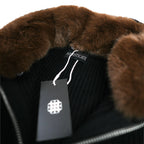 Fur-Neck Cardigan