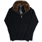 Fur-Neck Cardigan