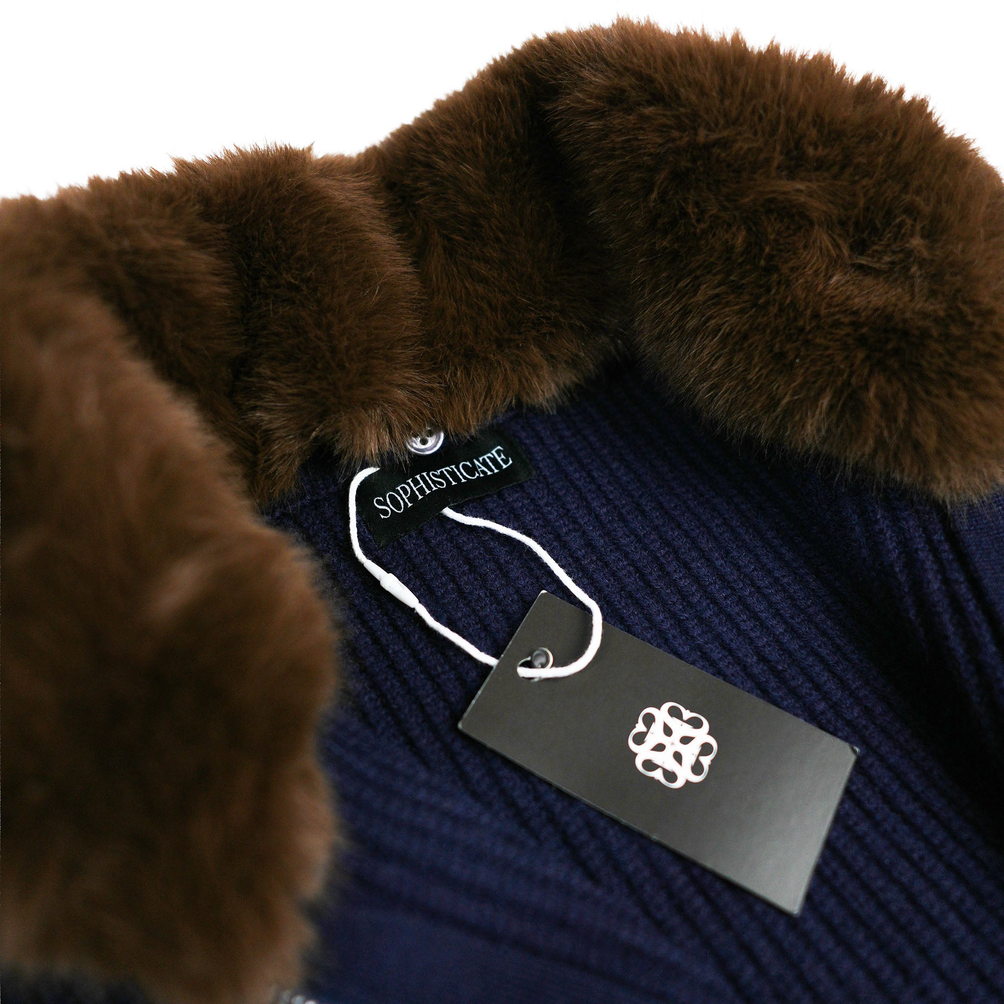 Fur-Neck Cardigan