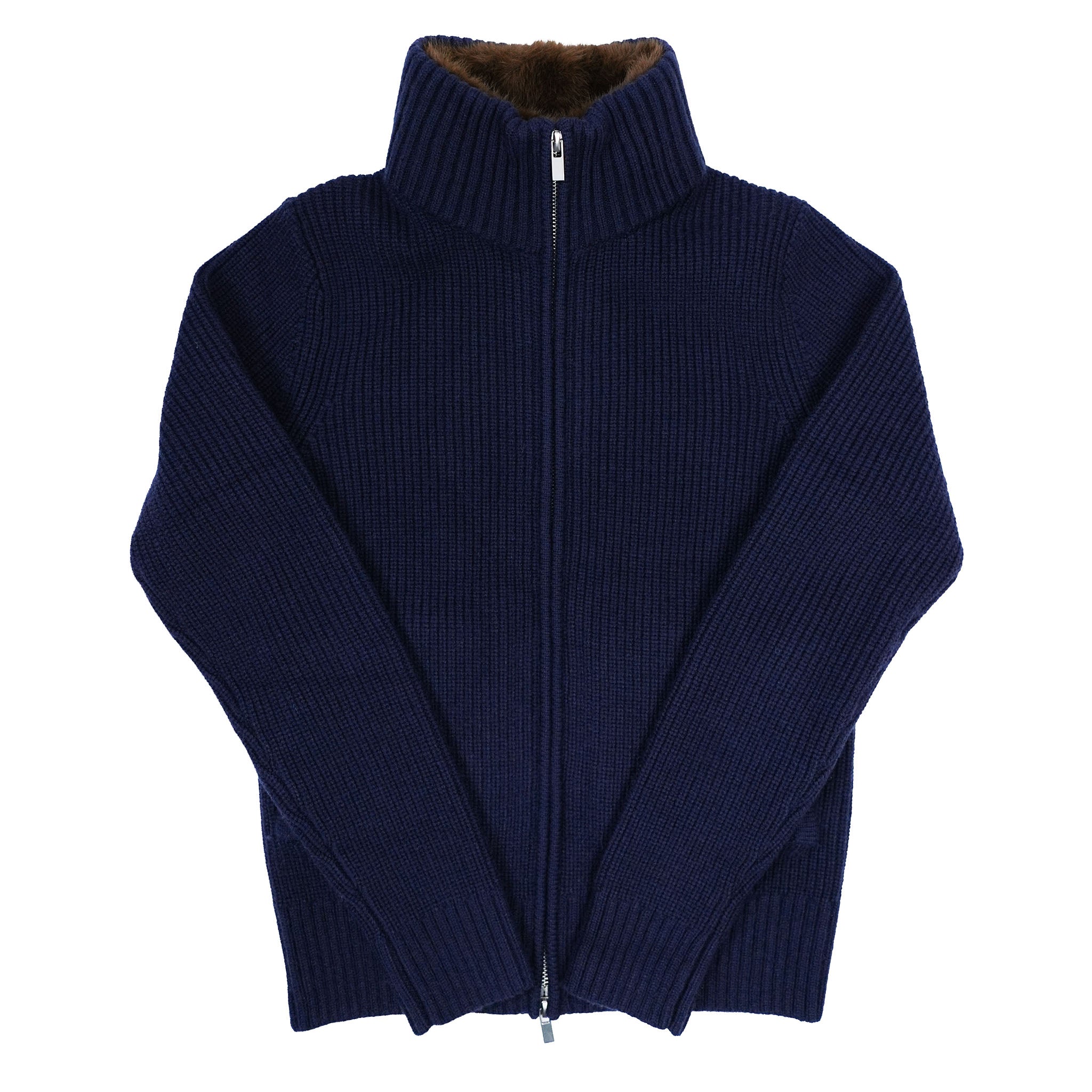 Fur-Neck Cardigan