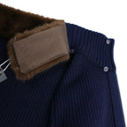 Fur-Neck Cardigan